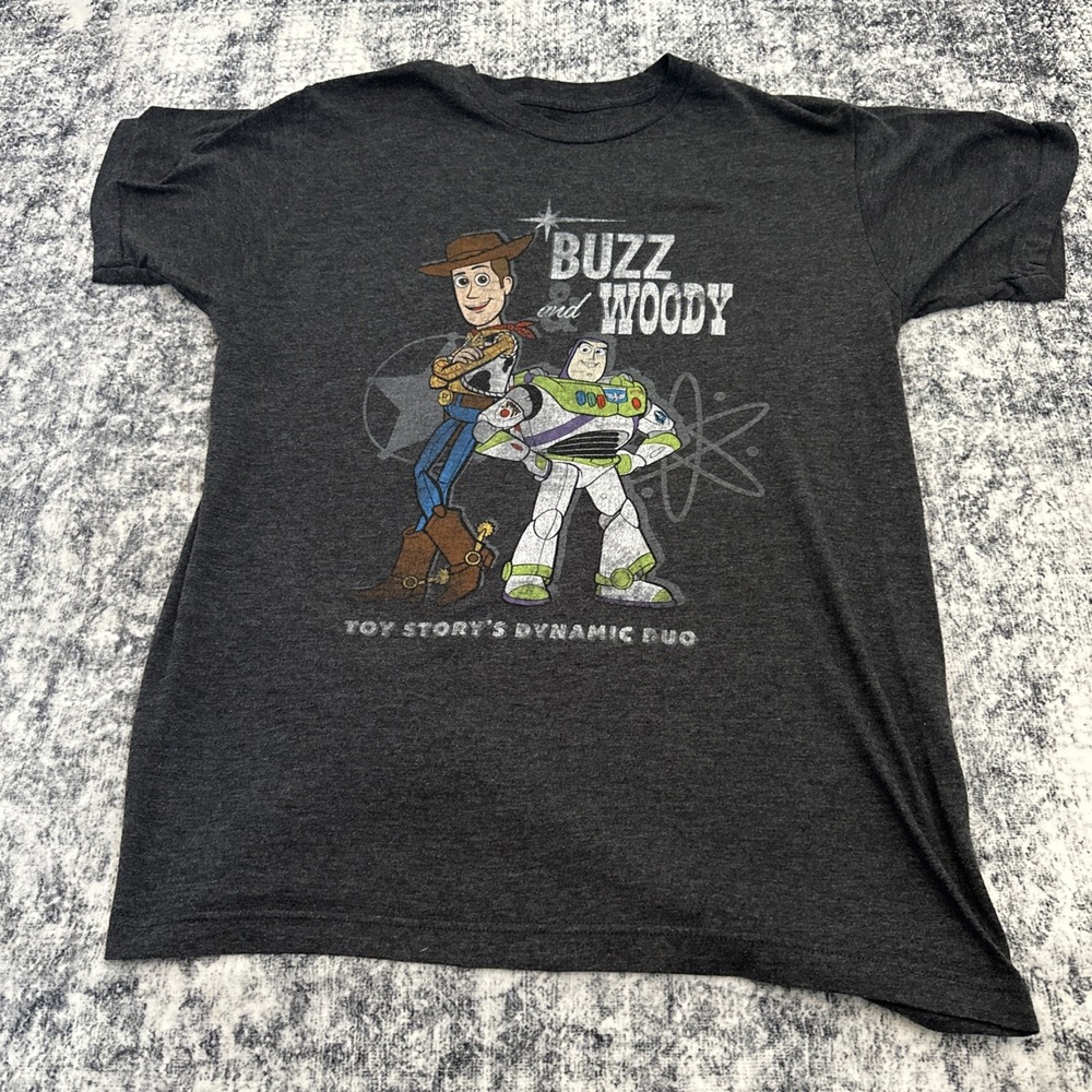 Toy Story 4 Disney Parks Buzee and Woody Shirt Size Medium Graphic Tee Shirt